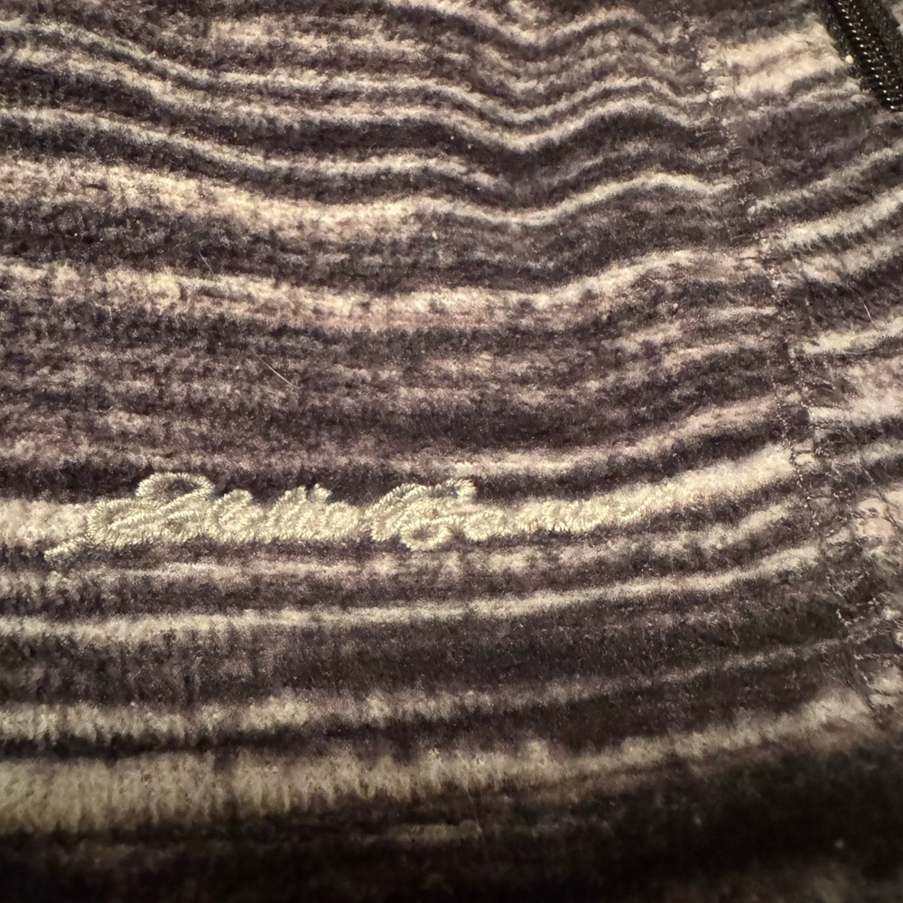 Eddie Bauer Gray & Black Striped Full-Zip lightweight jacket with pockets M - Picture 6 of 10